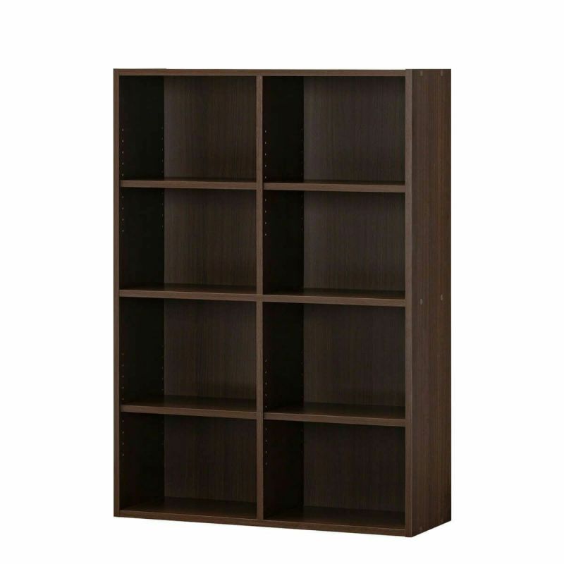 Free rack, width 86cm, height 116cm, dark brown, basic, bookshelf, shelf