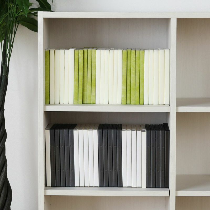 Free rack, width 86cm, height 90cm, white, plain wood, basic, bookshelf, shelf