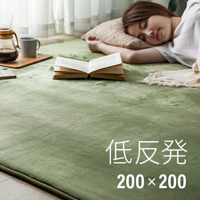 低反発ラグ 正方形 200×200cm