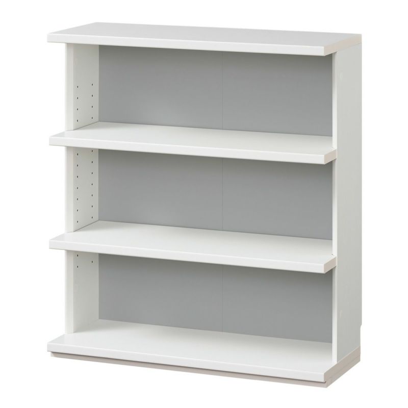 Open rack shelf width 75cm height 85cm white under counter shelf bookshelf storage