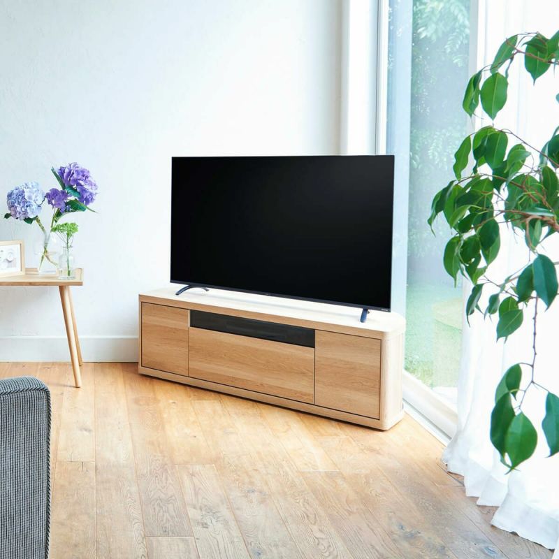 TV stand, width 110cm, height 36cm, natural brown, corner type, compatible with 49-inch TVs, TV board, lowboard