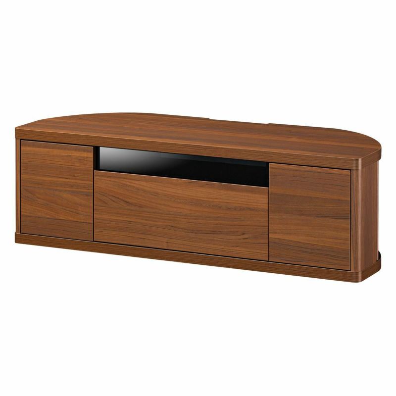 TV stand, width 110cm, height 36cm, dark brown, corner type, compatible with 49-inch TVs, lowboard