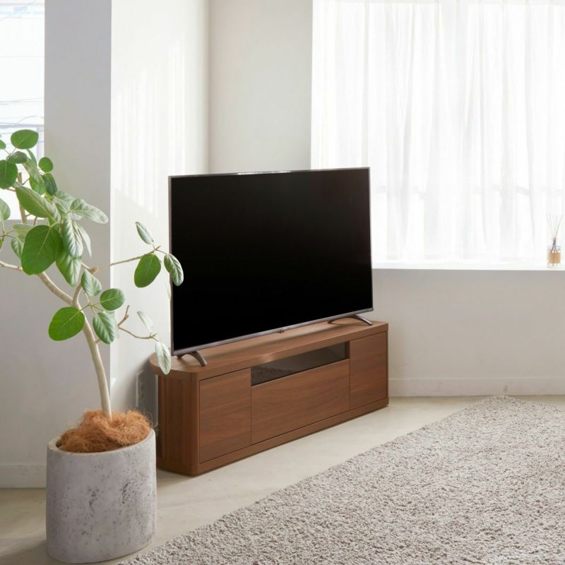 TV stand, width 110cm, height 36cm, dark brown, corner type, compatible with 49-inch TVs, lowboard