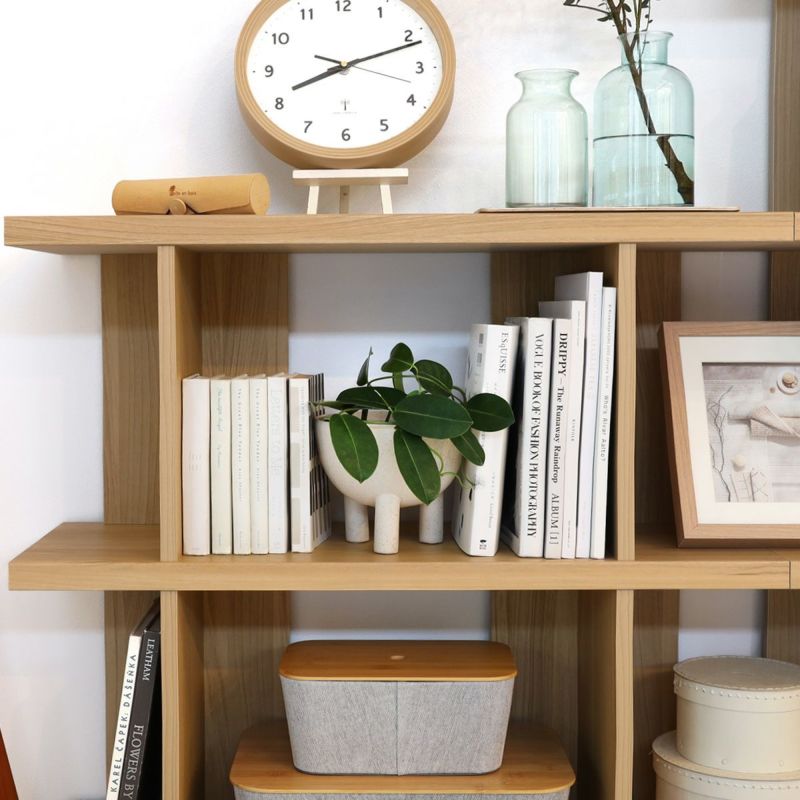 Display rack, shelf, width 82cm, height 76cm, natural brown, decorative shelf