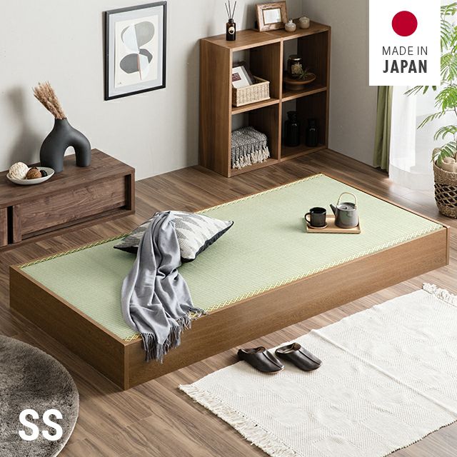 Japanese-made large-capacity storage tatami bed, semi-single