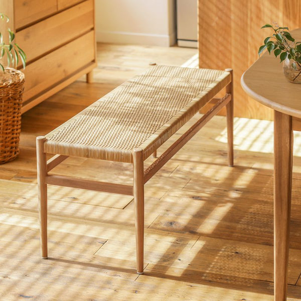 WICKER Natural Dining Bench