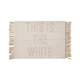 THIS IS THE W B FRINGE RUG 50×70 ホワイト