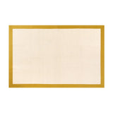 Olika LINEN FRAME RUG 140×200 イエロー
