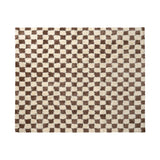 Morocco CHECKER RUG 200×200 ブラウン