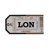 BAGGAGE TAG RUG 40×80 ロンドン