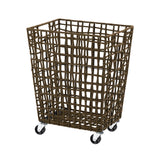 ROUGH KNIT LAUNDRY BASKET with CASTER 45L ブラウン