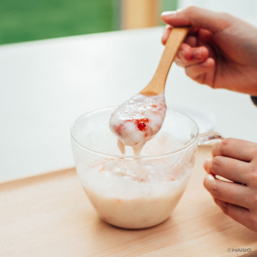 Glass microwave soup cup