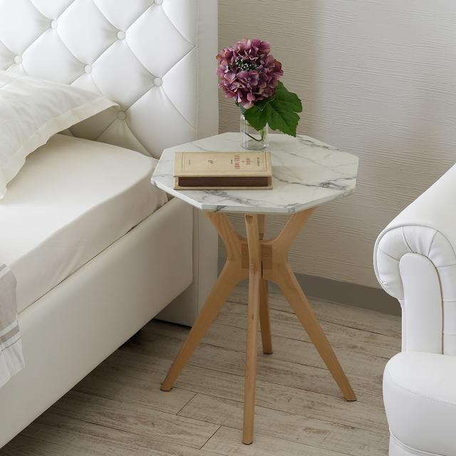 COLLET Marble Pattern Side Table