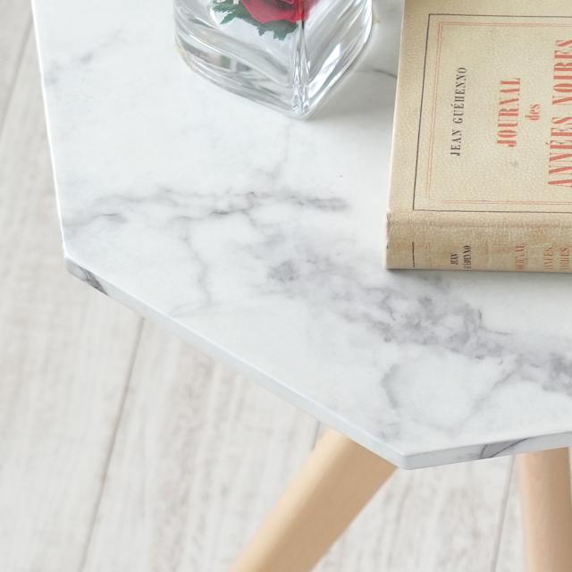 COLLET Marble Pattern Side Table