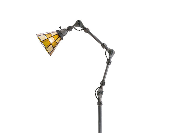 CUSTOM SERIES Engineer Side Floor Lamp × Stained Glass Checker