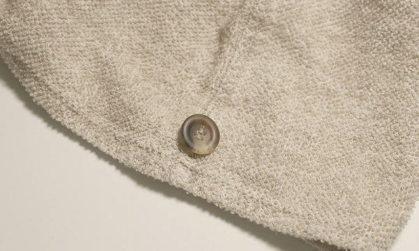 KIVI Hair Turban, White x Linen