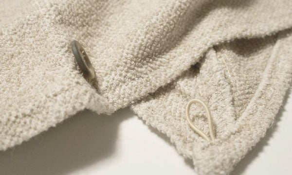 KIVI Hair Turban, White x Linen