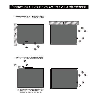 ワンコトイレマットパーテーション L