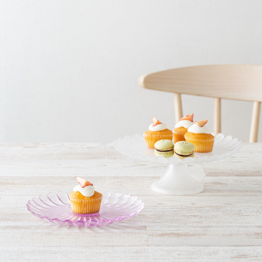 Lila cake stand white