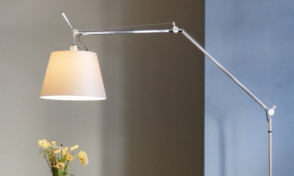 TOLOMEO Mega Floor Lamp Gray Satin