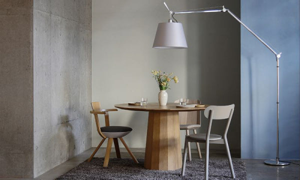 TOLOMEO Mega Floor Lamp Gray Satin