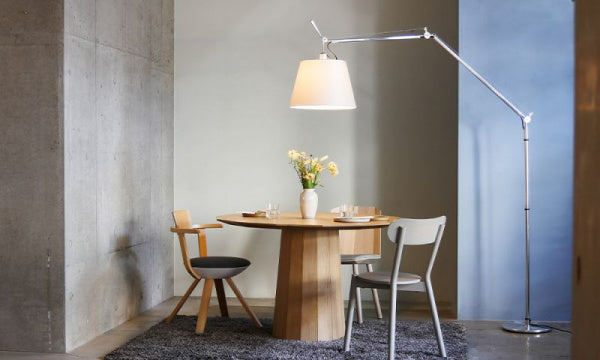 TOLOMEO Mega Floor Lamp Gray Satin