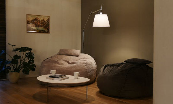 TOLOMEO Mega Floor Lamp Gray Satin