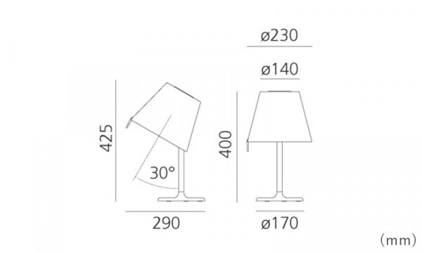 MELAMPO Notte Table Lamp, Bronze