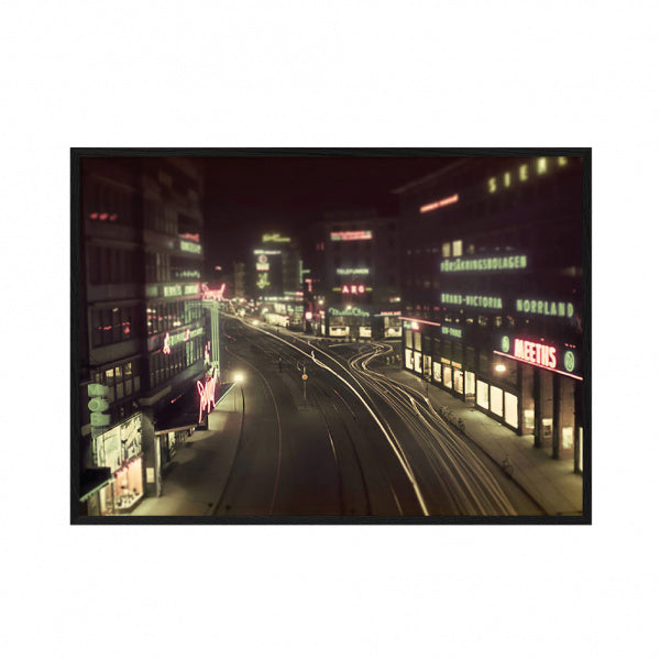 ポスター フレーム付き 50×70cm Night, Stockholm