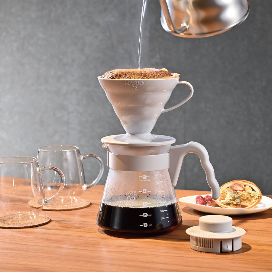 V60コーヒーサーバー 02セット ペールグレー