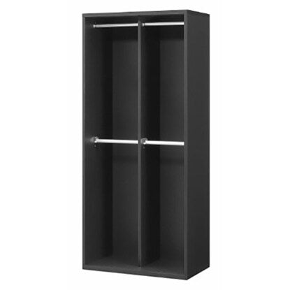 2-tier wardrobe (N02 80-OP BK)