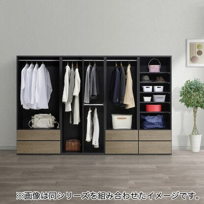 2-tier wardrobe (N02 80-OP BK)