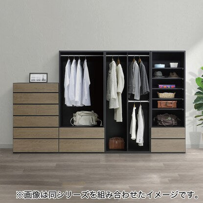 2-tier wardrobe (N02 80-OP BK)