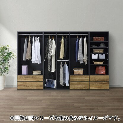 2-tier wardrobe (N02 80-OP BK)