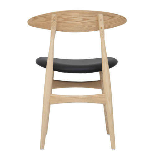 Nordic natural wooden frame dining chair