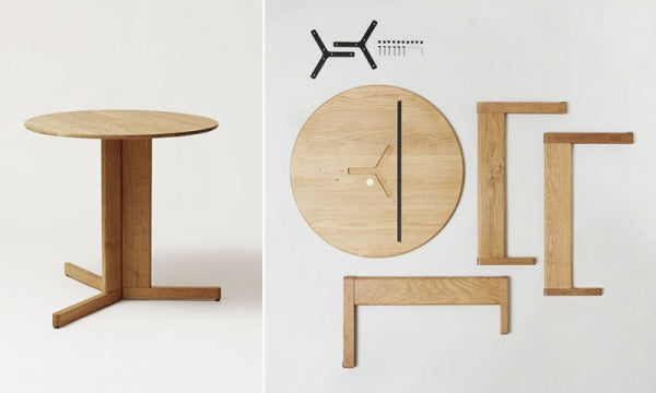 Trefoil Table Oak