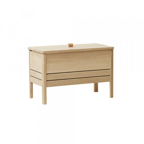 A Line Storage Bench 68 White Oak