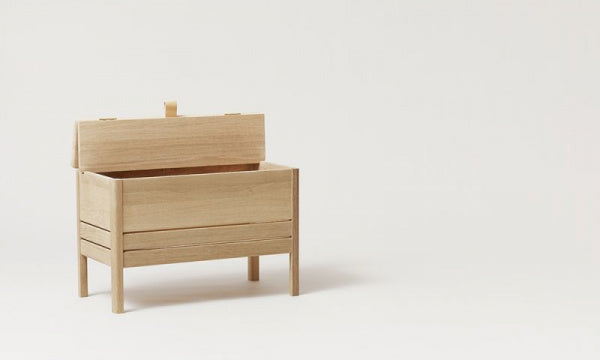 A Line Storage Bench 68 White Oak