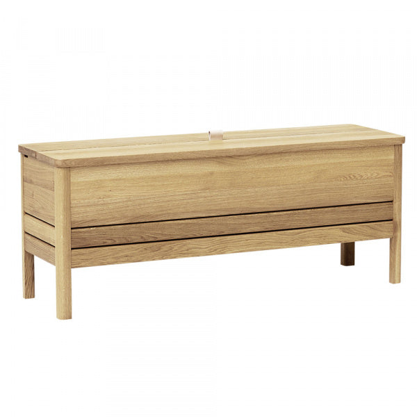 A Line Storage Bench 111 White Oak