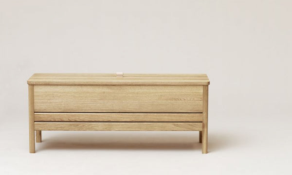 A Line Storage Bench 111 White Oak