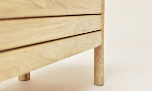 A Line Storage Bench 111 White Oak