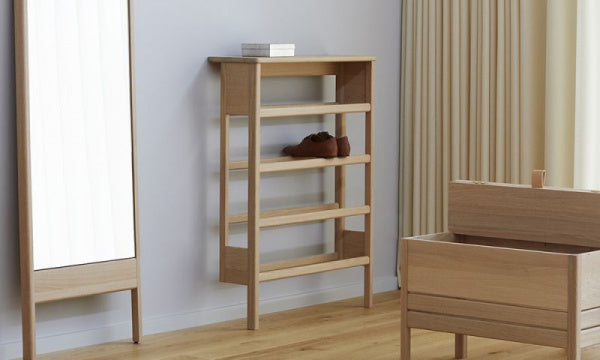 A Line Shoe Rack White Oak