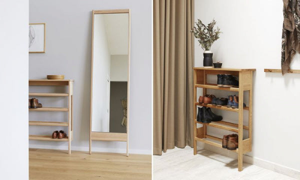 A Line Shoe Rack White Oak