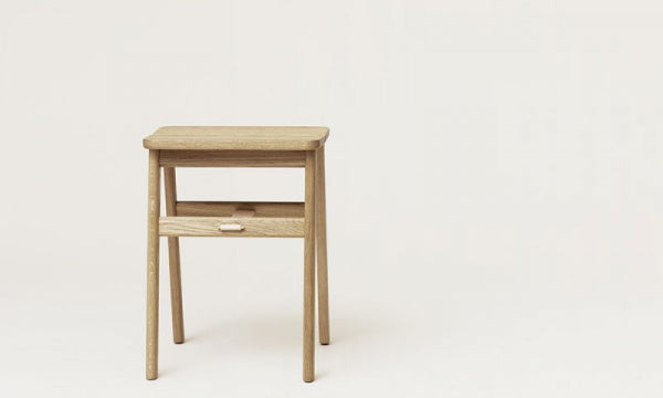 Angle Stool White Oak