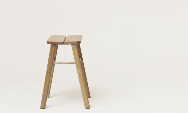 Angle Stool White Oak