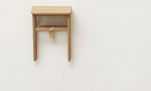 Angle Stool White Oak