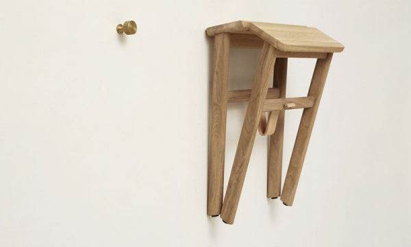 Angle Stool White Oak