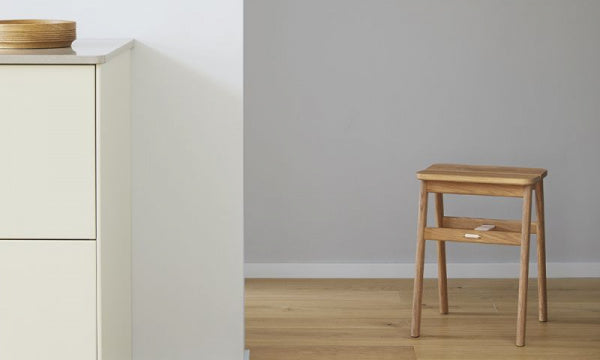 Angle Stool White Oak