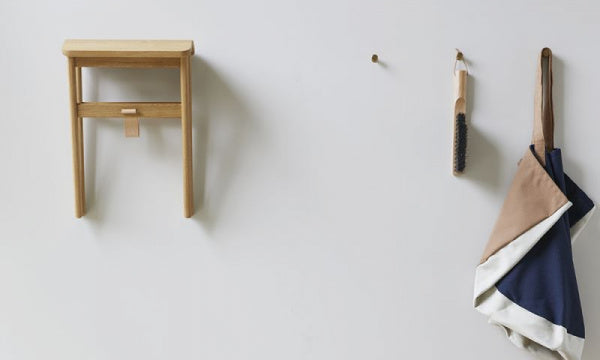 Angle Stool White Oak