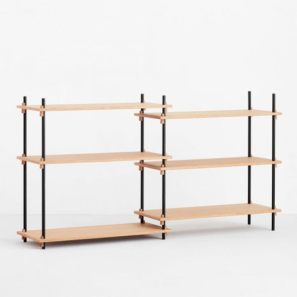 Shelving System Double H85cm オーク
